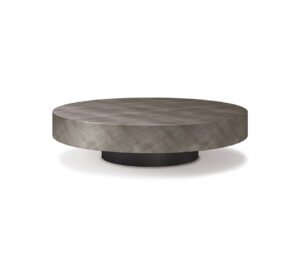 Table basse design haut de gamme Arena par Cattelan Italia, finition brossée main avec plateaux verre pivotants, disponible chez D-Style Interior.