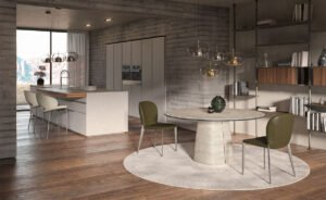 Rado Keramik Round par Cattelan Italia, table ronde en céramique aux lignes sculpturales, marie innovation et élégance italienne. Une pièce d’exception disponible chez D-Style Interior.
