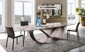 Butterfly Keramik – Table design contemporain Cattelan Italia disponible chez D-Style Interior