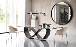 Butterfly – Table design contemporain Cattelan Italia disponible chez D-Style Interior