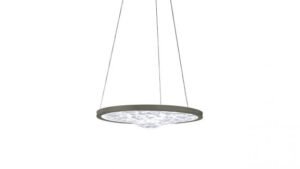ACQUA SOSPENSIONE en verre de Murano transparent et métal bronze avec éclairage LED intégré, design Reflex Angelo, disponible chez D-Style Interior