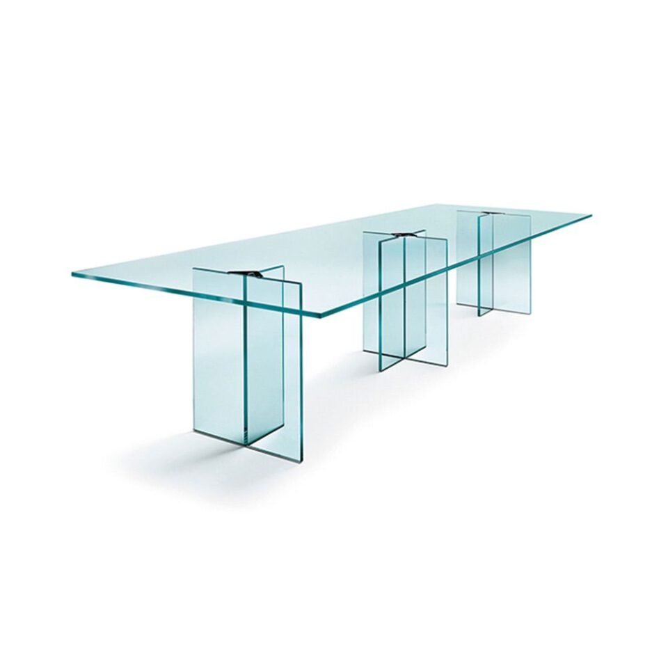 LLT OFX Meeting | Table de réunion en verre – FIAM Italia