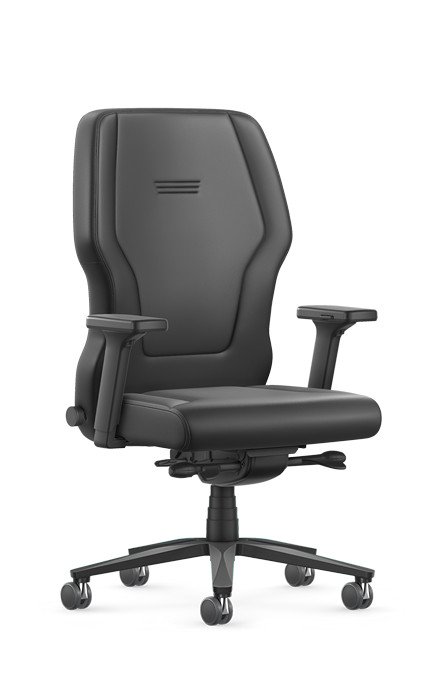 XXLis5 XL112, chaise de bureau haut de gamme pour gabarits jusqu’à 200 kg, alliant robustesse, confort et design ergonomique. Disponible chez D-Style Interior.