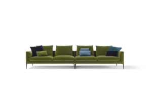 Leonard Canapé design haut de gamme alliant lignes géométriques élégantes et confort moelleux, signé Amura Lab. Disponible chez D-Style Interior.