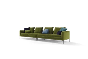 Leonard Canapé design haut de gamme alliant lignes géométriques élégantes et confort moelleux, signé Amura Lab. Disponible chez D-Style Interior.