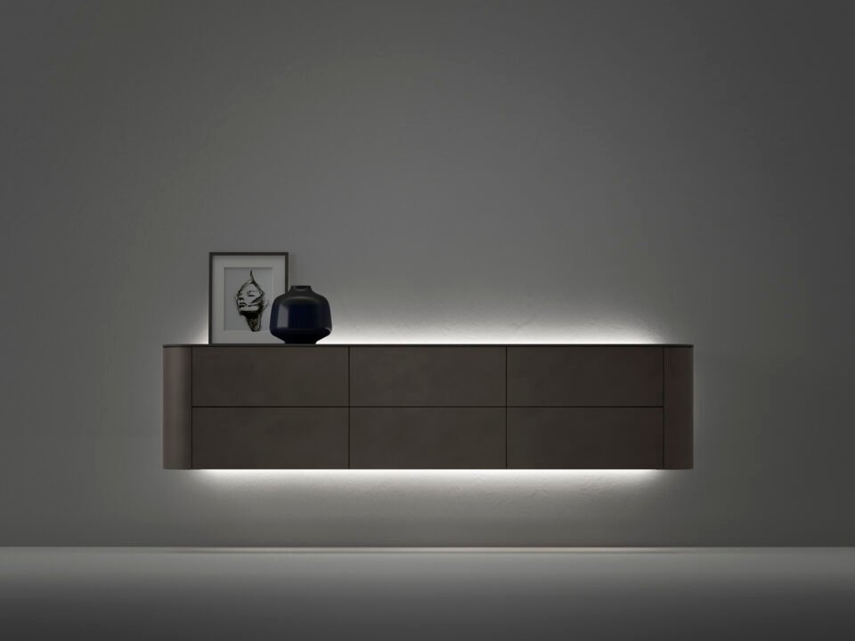 Suspended Side – Buffet design haut de gamme Caccaro disponible chez D-Style Interior