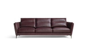 Canapé design haut de gamme Bretagne Gran Comfort par Poltrona Frau, rembourrage structuré avec lignes enveloppantes, disponible chez D-Style Interior