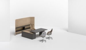 Trust | Bureaux design haut de gamme Regular Poltrona Frau par Lievore – Altherr – Park, design italien haut de gamme avec plateau en cuir Pelle Frau® ou Techno Wood, disponible chez D-Style Interior
