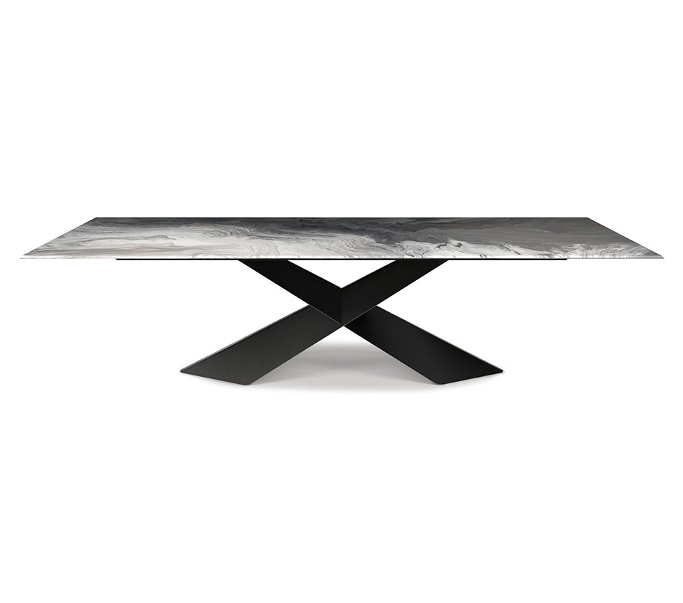 Tyron Crystalart table design haut de gamme en verre – Cattelan Italia