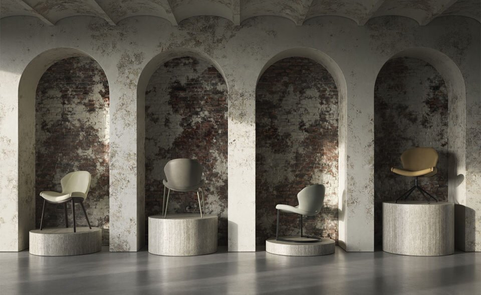 Rachel Wood Chaise en frêne massif avec assise rembourrée et design contemporain signé Cattelan Italia. Disponible chez D-Style Interior.