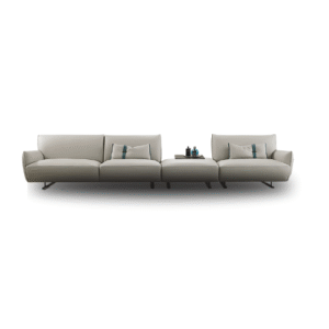 Cocoon canapé de Gamma Arredamenti, un canapé haut de gamme en cuir modulable et raffiné issu de la collection Dandy Home. Disponible chez D-Style Interior.