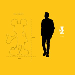 Mickey Welcome Sunrise Small, sculpture design haut de gamme Leblon Delienne, figurine lumineuse de Mickey Mouse. Disponible chez D-Style Interior