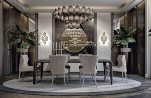 Adda chaise design haut de gamme par Vittoria Frigerio, aux lignes élégantes et au dossier enveloppant, avec matelassage raffiné et pieds en frêne massif. Disponible chez D-Style Interior.