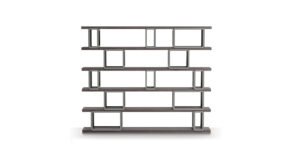 Griffi Bibliothèque modulable en bois et métal par Vittoria Frigerio, au design contemporain et entièrement personnalisable. Disponible chez D-Style Interior.