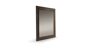 Alvi miroir design haut de gamme par Vittoria Frigerio, en verre bronze avec cadre raffiné en version laquée ou cuir. Disponible chez D-Style Interior.