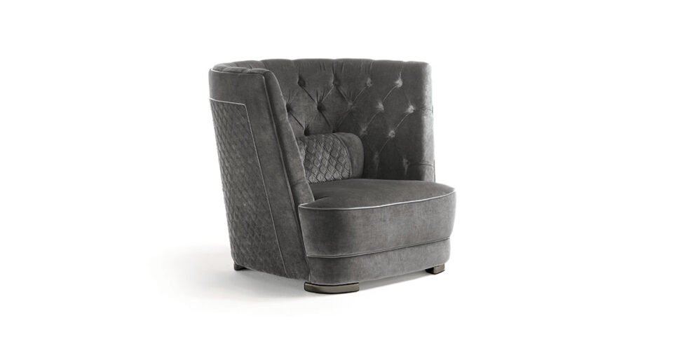 Greppi Capitonné fauteuil design haut de gamme – Vittoria Frigerio