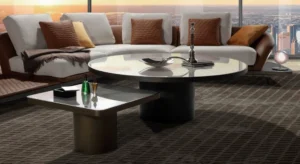 Tau 40 table d’appoint design haut de gamme en laiton et verre bronze par Reflex Angelo, symbole du savoir-faire italien. Disponible chez D-Style Interior.