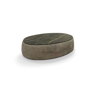 Karl – table basse design en cuir – Gamma Arredamenti