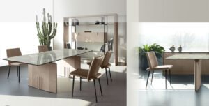 Philly Table à manger design haut de gamme issue de la collection GMM Capsule. Élégance architecturale et finitions personnalisables, disponible chez D-Style Interior.