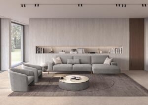 Betty fauteuil haut de gamme par Gamma Arredamenti, au design minimal-chic et confort absolu. Disponible chez D-Style Interior.