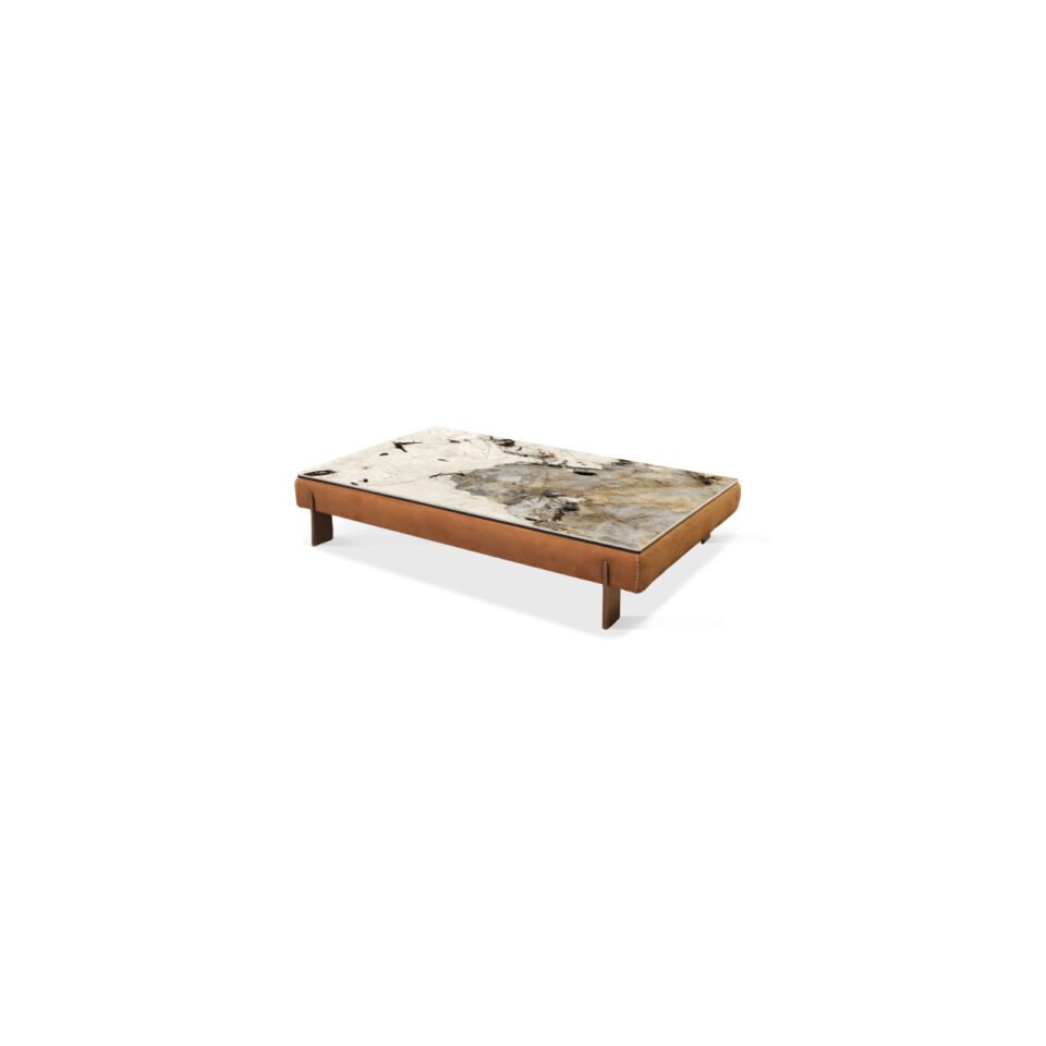 Tokyo – table basse design en cuir – Gamma Arredamenti