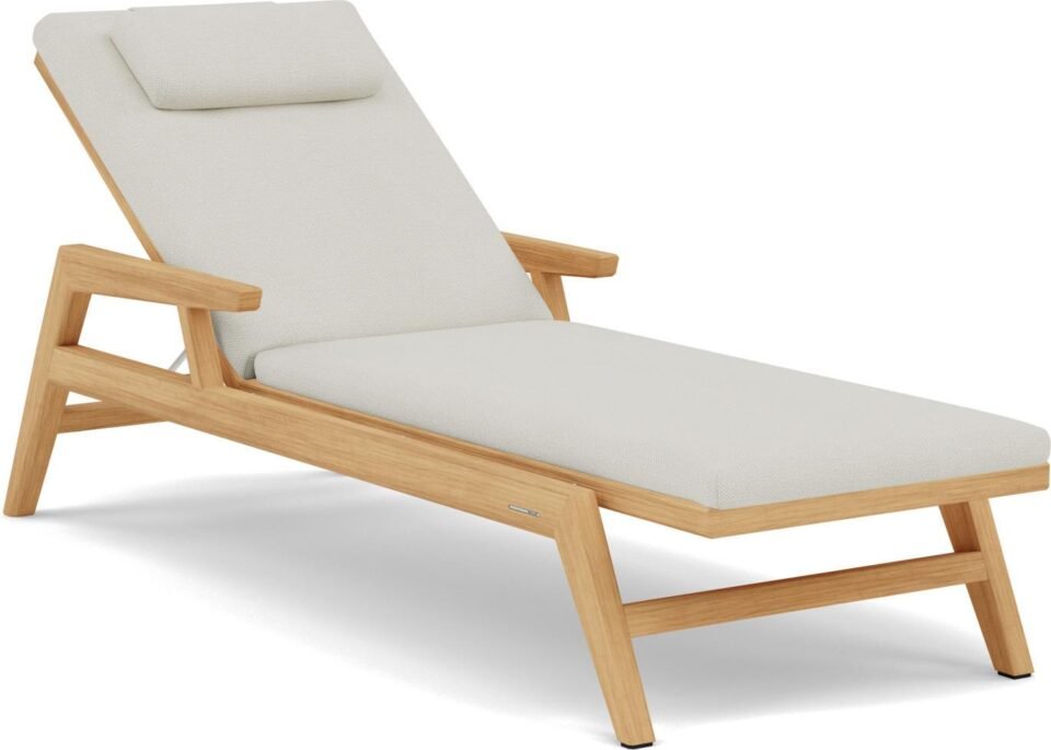 Sunrise Transat avec accoudoir teak